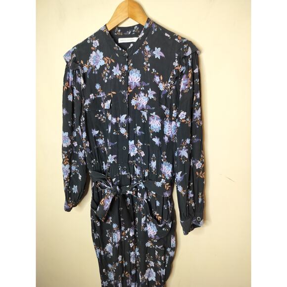 Rebecca Minkoff Marie Floral Jumpsuit Ruffled - Picture 6 of 11